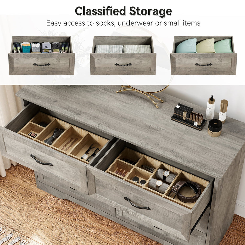 5 Drawer Wood Dresser F947