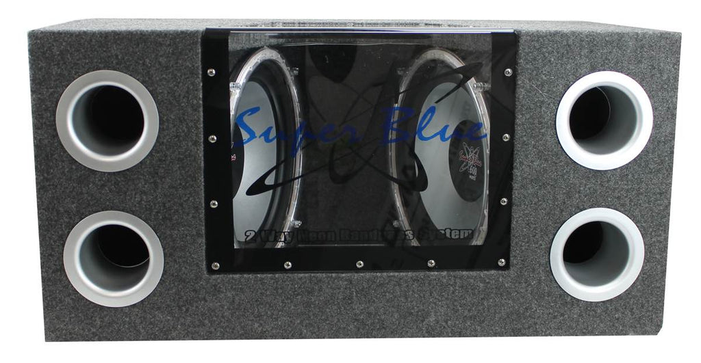 10" Box Subwoofers (2 Pack) with Amplifier and Wire Kit Q369