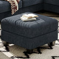 Bluish Grey Convertible Upholstered Ottoman K321456