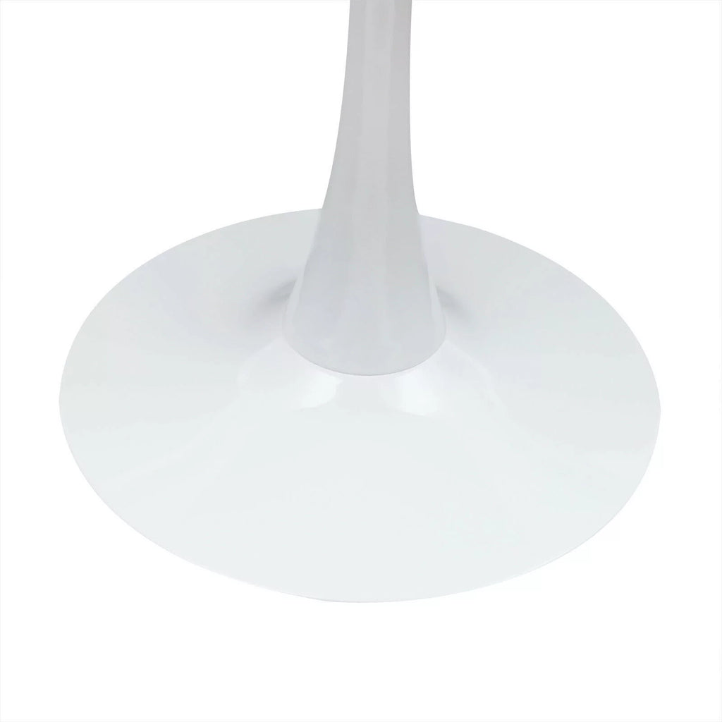 White Round Tulip Pedestal Dining Table G86106