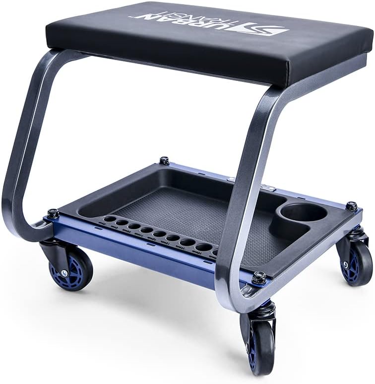 Fastback Shop Stool, 350 lbs. Capacity, Pack of 2 L5286