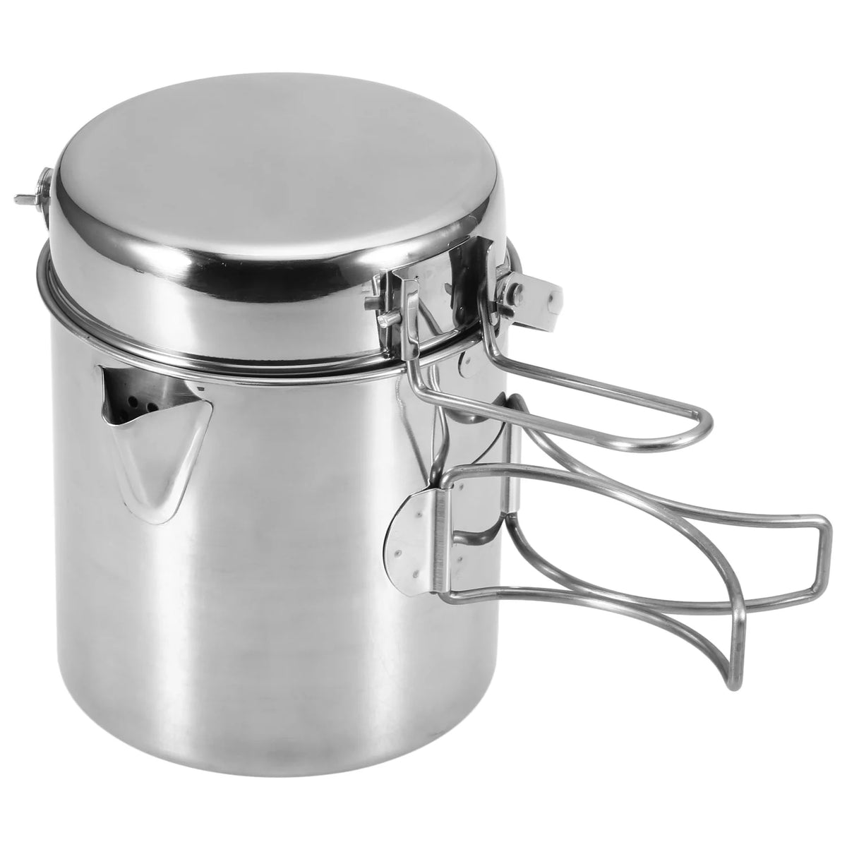1L Stainless Steel Camping Kettle O1689