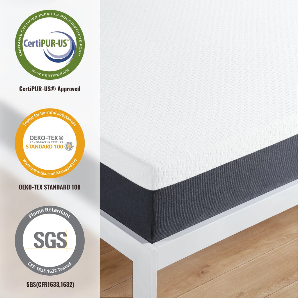 10 Inch Gel Memory Foam Mattress Medium Firm Twin Size Z65397