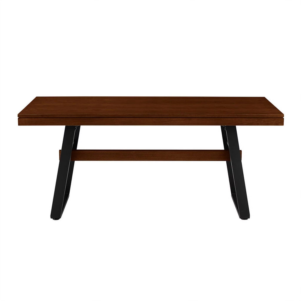 72" Dark Walnut Wood Dining Table E51354
