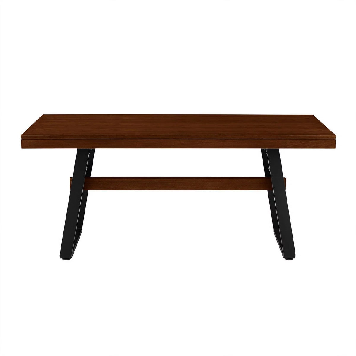 72" Dark Walnut Wood Dining Table E51354