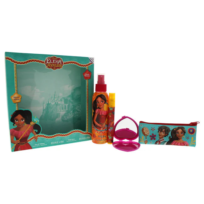 4 Pc Gift Set EDT Spray Body Spray Clutch Mirror C8445