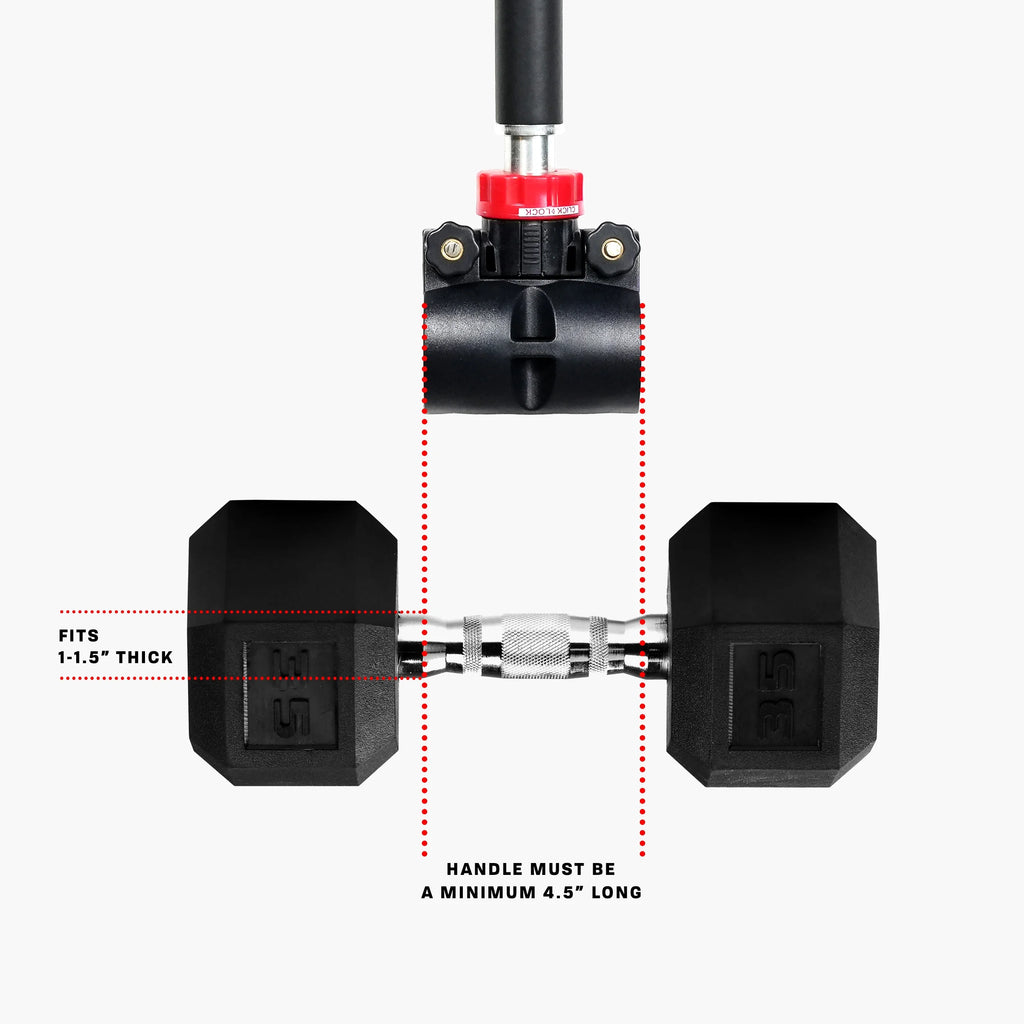 Adjustable Dumbbell to Barbell Converter, up to 200 lb. Capacity D32340