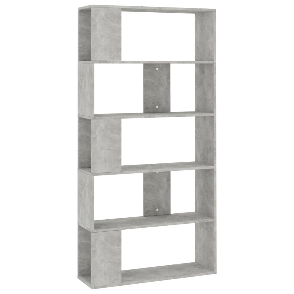 Gray Book Cabinet Room Divider Chipboard P1888