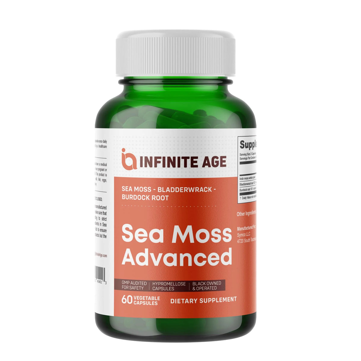 1250mg Sea Moss Advanced Superfood 60 Capsules K218