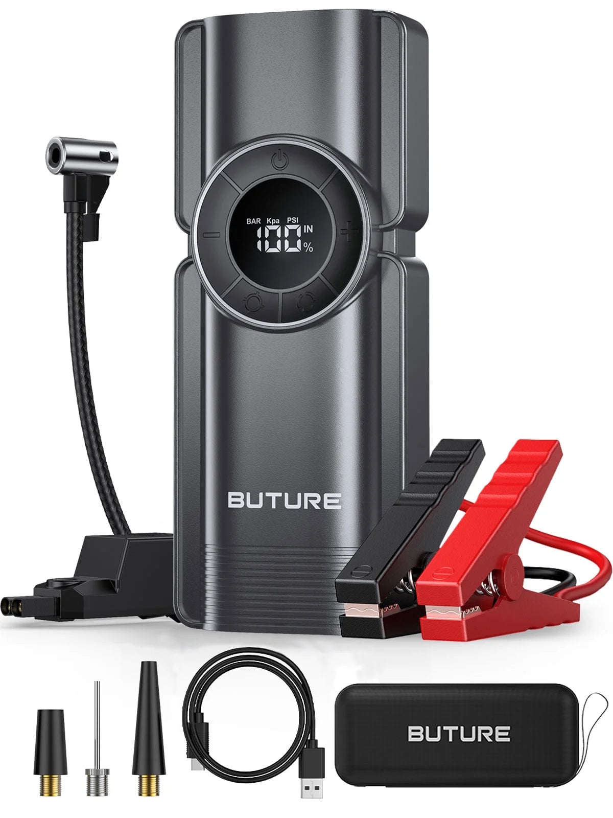 Car Jump Starter with Air Compressor Power Bank 20000mAh 2500A 12V F7903