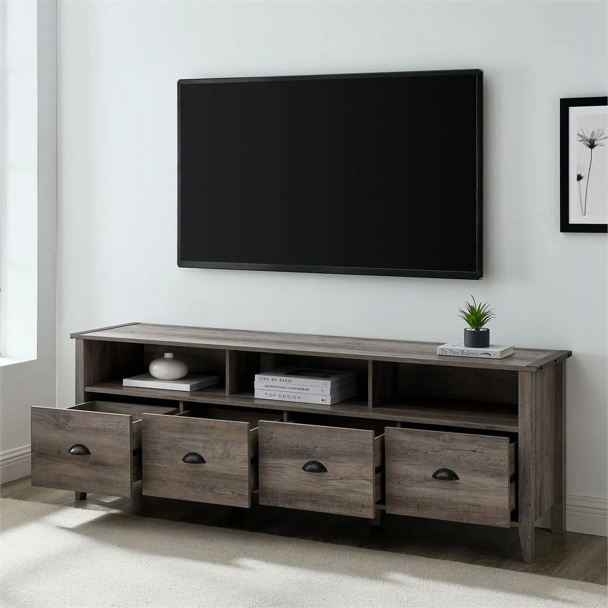 70" 4-Drawer TV Stand F628
