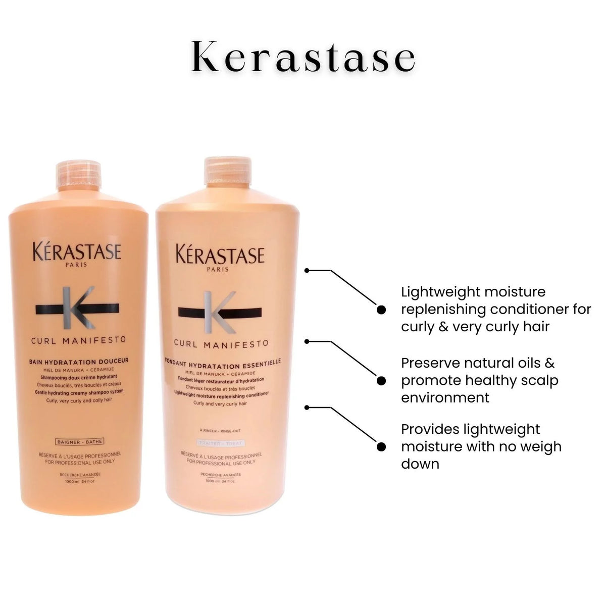 Shampoo & Conditioner Set, 34 oz Each I493