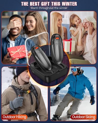 2 Pack Rechargeable Electric Hand Warmers with Charging Case N92607