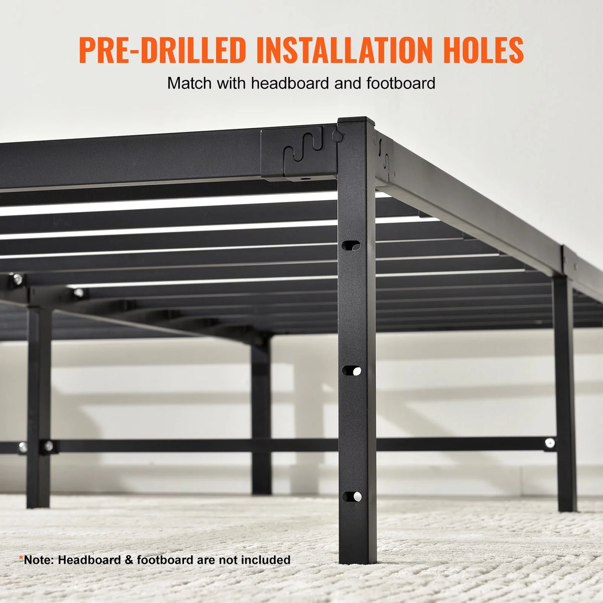 Full Size 18 inch Metal Bed Frame L475801