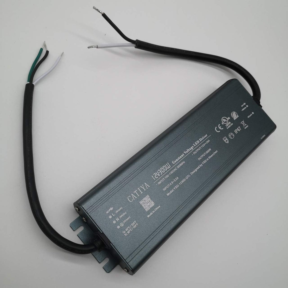 12V 300W LED Driver Transformer, IP67 Waterproof, Pack of 2 R293226