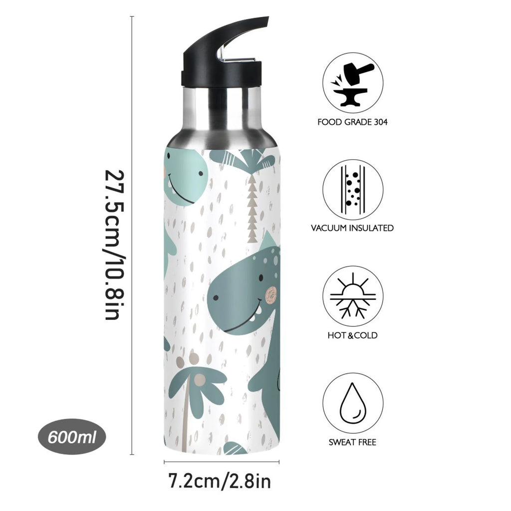 Stainless Steel Insulated Water Bottle with Straw Lid T507