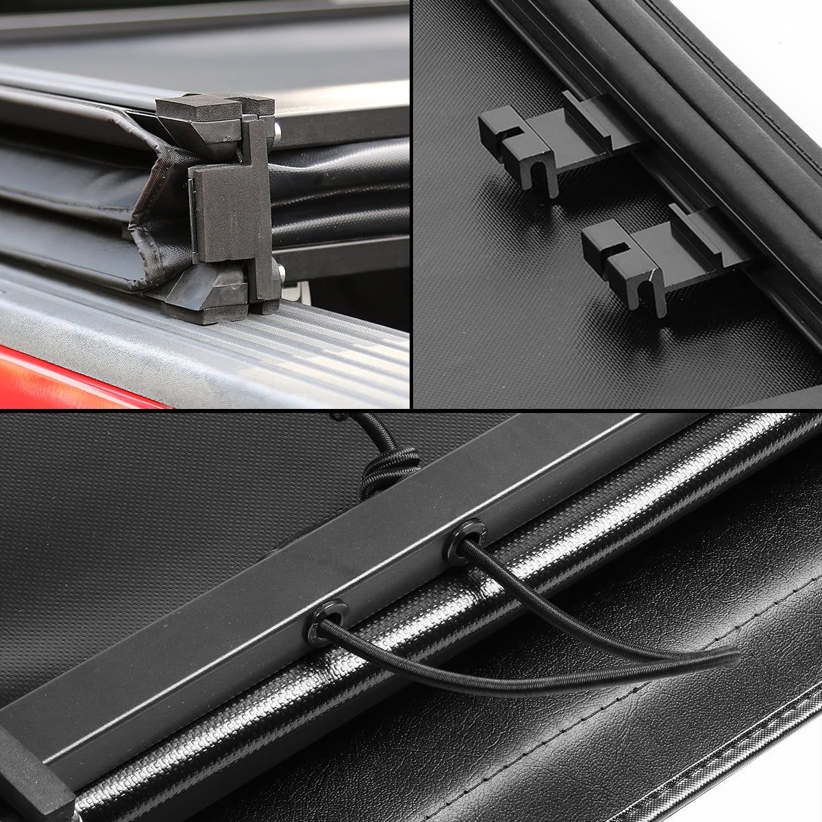 Tri-Fold Adjustable Soft Tonneau Cover O845
