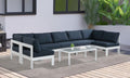 Navy Aluminum Modular 7-Seats Sectional K80938