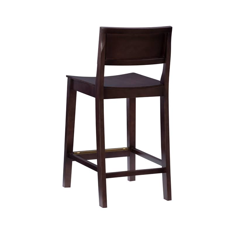 Set of Two Brown Counter Stools Y64187
