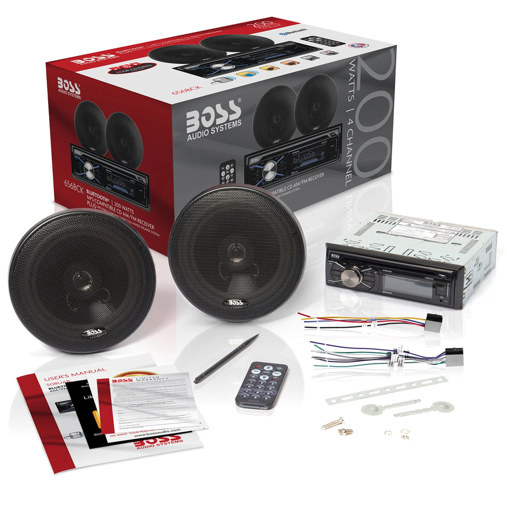 Single Din Car Stereo and Speakers S666